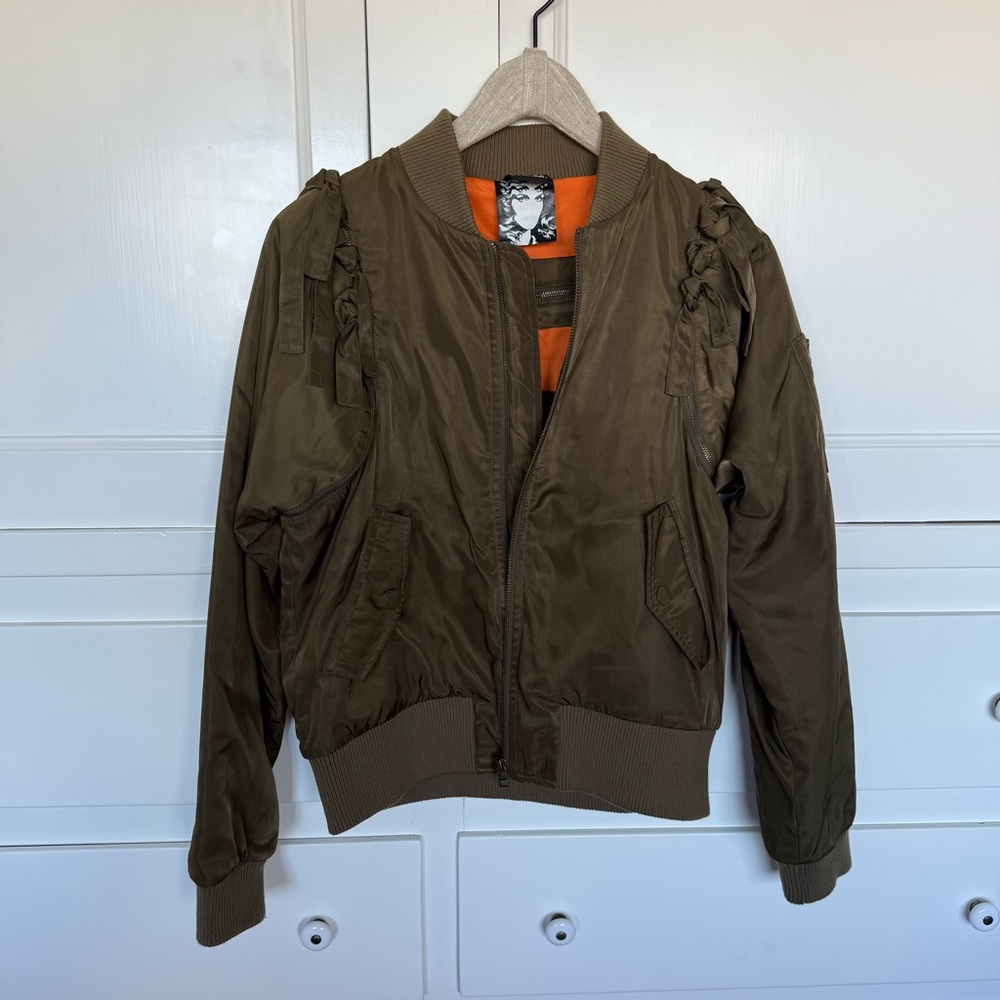 Perks and Mini Military Green Bomber Jacket